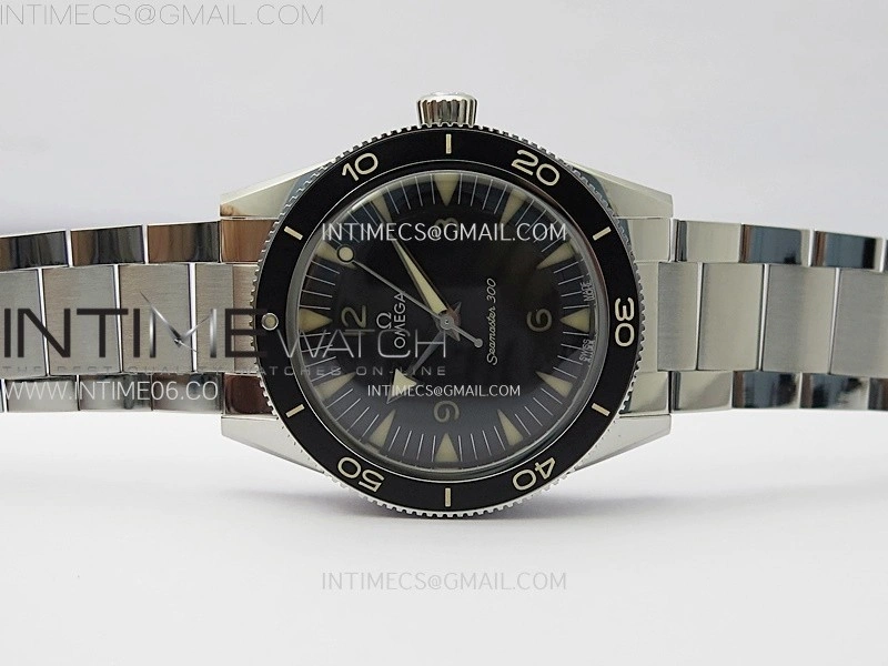 Seamaster 300 Master Spectre 234.30.41.21.01.001 SS VSF Best Edition Black Dial on Bracelet A8912